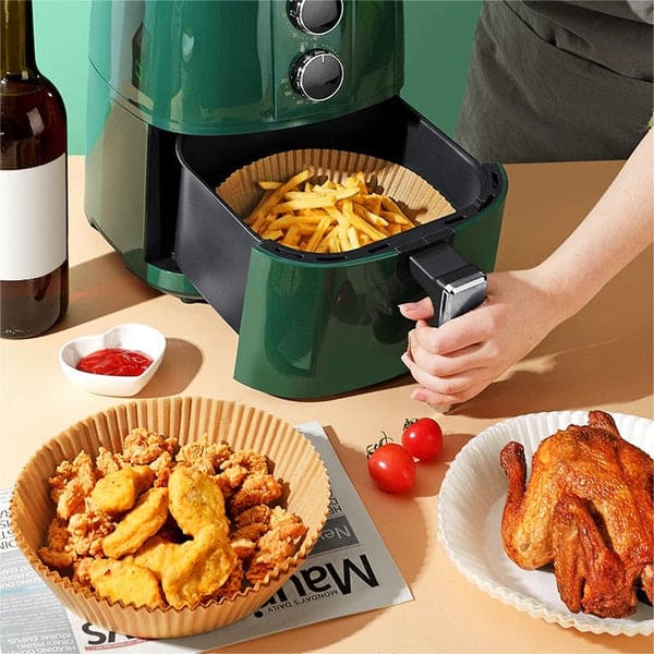 Papel Forro para Airfryer Anti-Sujeira 100 Unidades